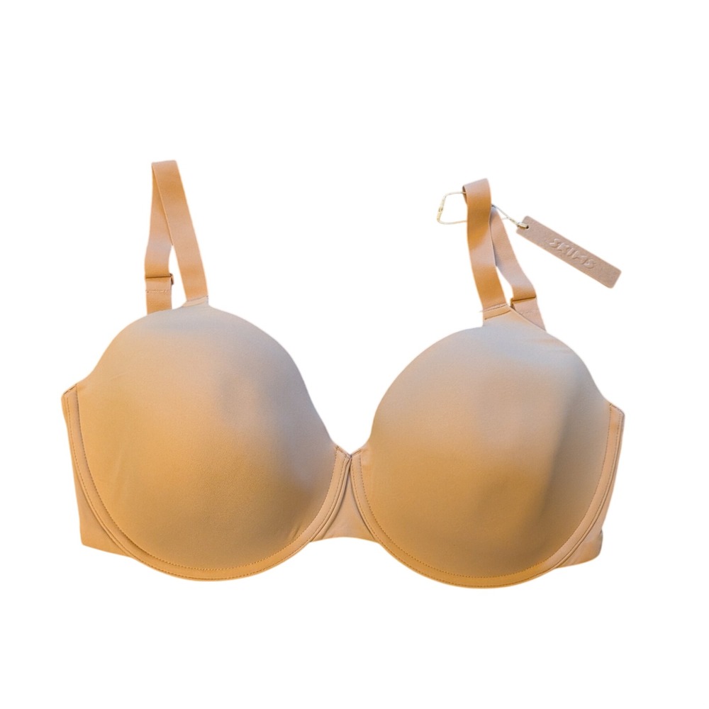 Skims T-Shirt Demi Bra Womens 34H Ochre Fits Everybody Underwire BR-UWR-2294
